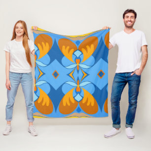 Orange Sky Fleece Blanket