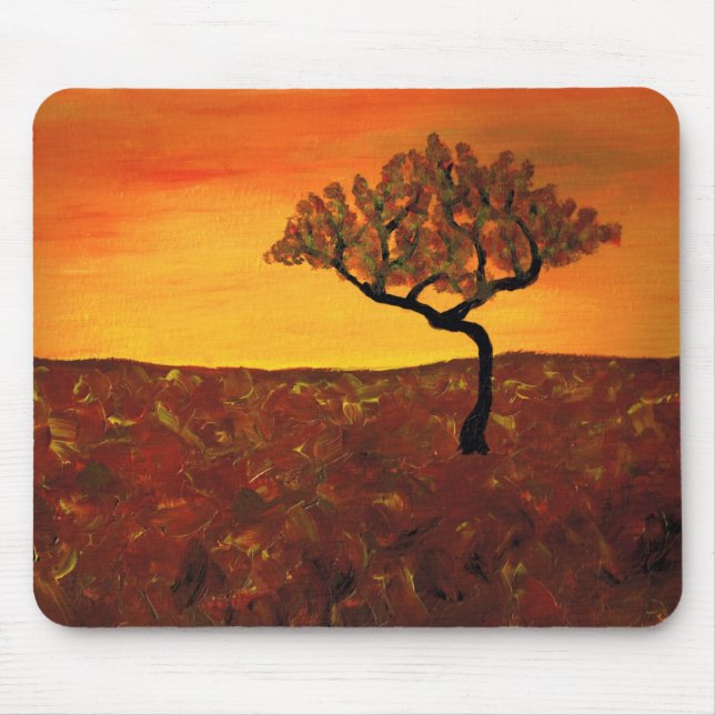 Orange Sky Mouse Mat (Front)