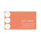 Orange Sky Polka Dots Business Card