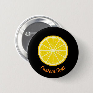 Orange Slice 6 Cm Round Badge