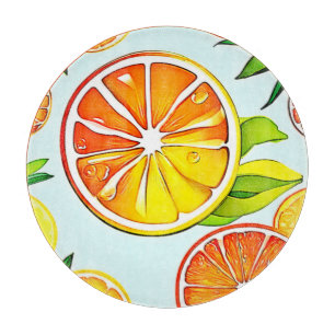 Orange Slice: Citrus Art Cutting Board