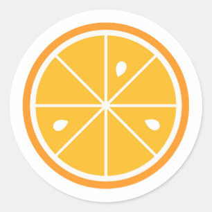 Orange slice citrus Sticker