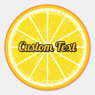 Orange Slice Classic Round Sticker