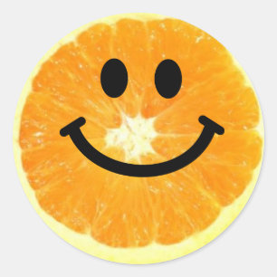 Orange Slice Classic Round Sticker