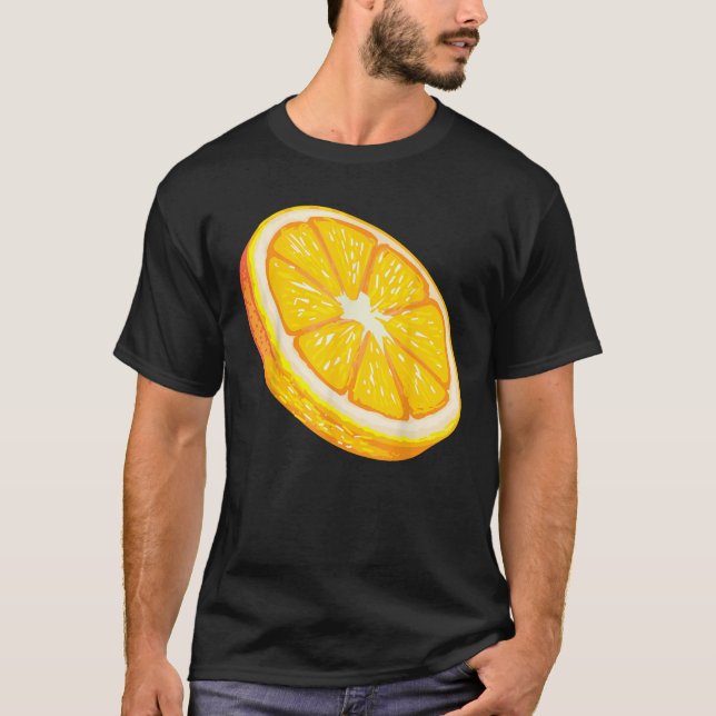 Orange Slice Cool I Love Juicy Oranges Tee Gift  (Front)