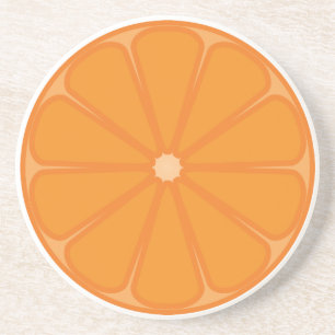 Orange Slice Fruity Design Coaster