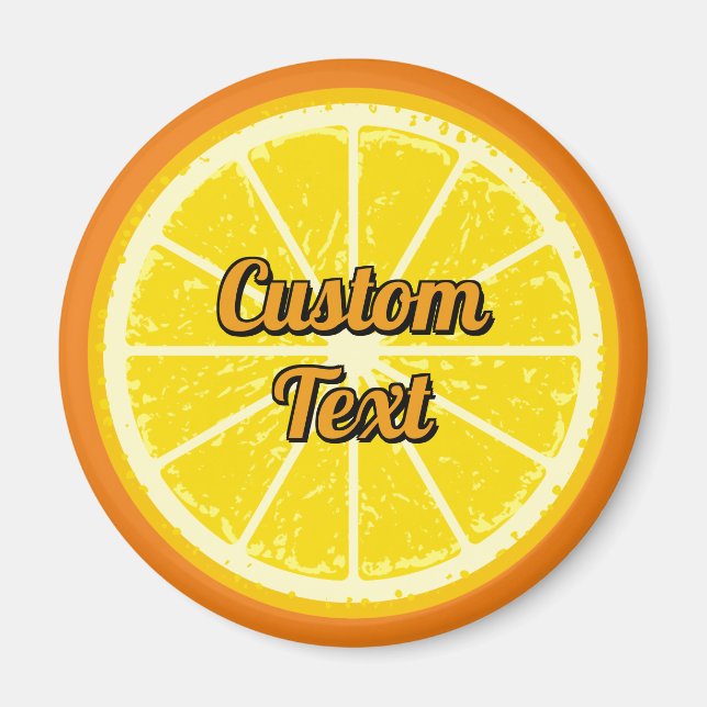 Orange Slice Magnet (Front)