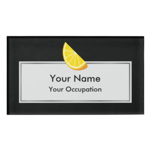 Orange Slice Name Tag