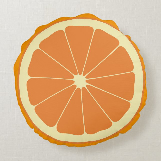 Orange Slice Round Cushion (Back)