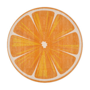 Orange Slice Round Cutting Board