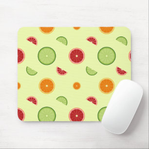 Orange Slice Seamless Pattern Mouse Mat