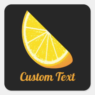 Orange Slice Square Sticker