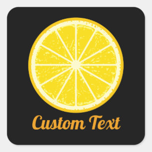 Orange Slice Square Sticker