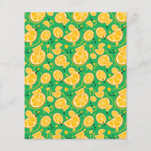 Orange Slice Sweet Juicy Pattern Scapebook Paper
