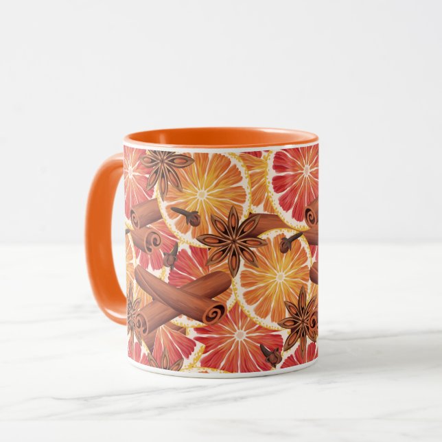 Orange Slices And Spices Mug (Front Left)