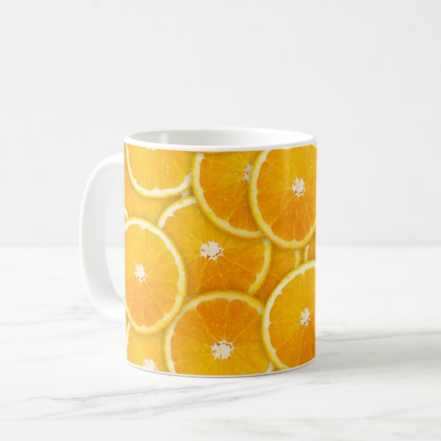 Orange slices coffee mug (Front Left)