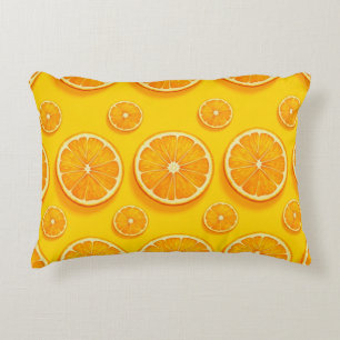 Orange slices decorative cushion