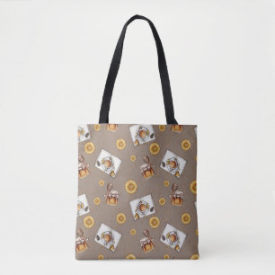 Orange Slices & Honey Pattern Sweet & Citrus Tote Bag