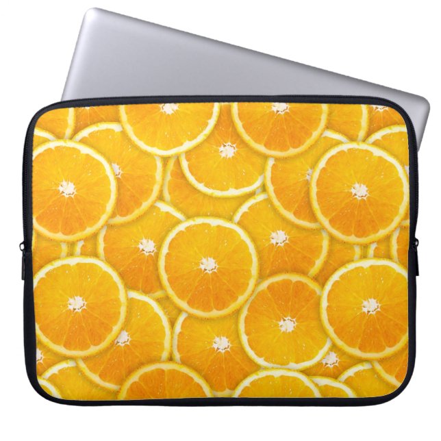 Orange slices laptop sleeve (Front)
