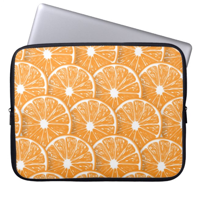 Orange slices laptop sleeve (Front)