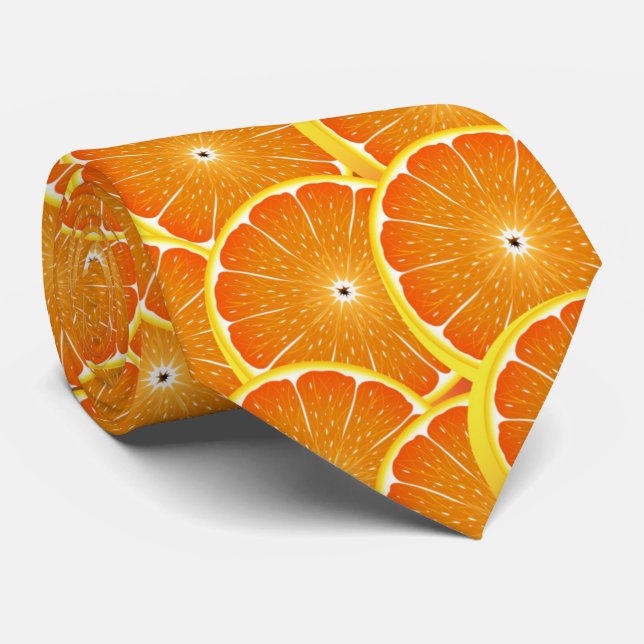 Orange Slices Necktie (Rolled)
