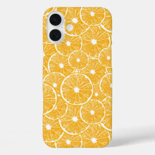 Orange slices pattern design iPhone 16 plus case