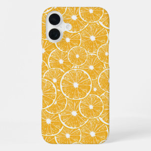 Orange slices pattern design iPhone 16 plus case
