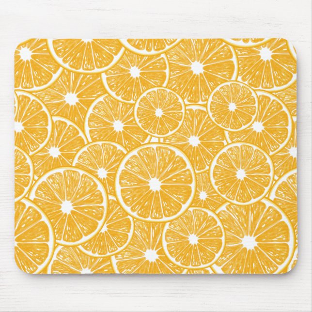 Orange slices pattern design mouse mat (Front)