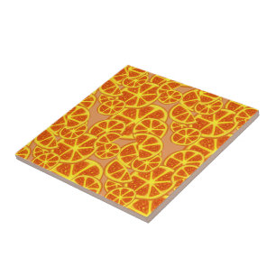 Orange Slices Pattern Tile