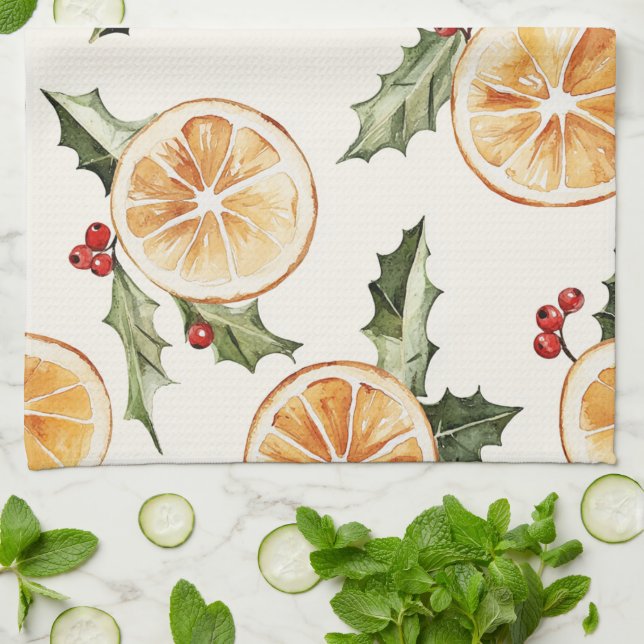 Orange Slices Tea Towel (Folded)