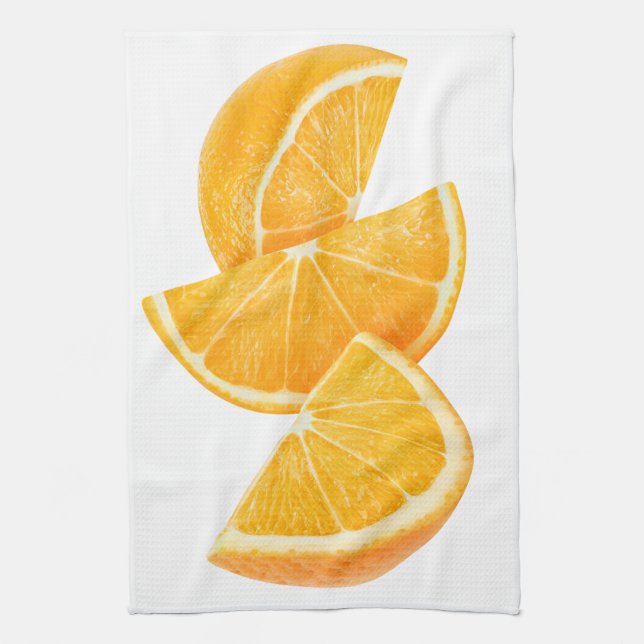 Orange slices tea towel (Vertical)