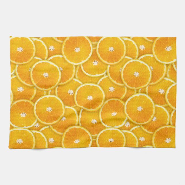 Orange slices tea towel (Horizontal)