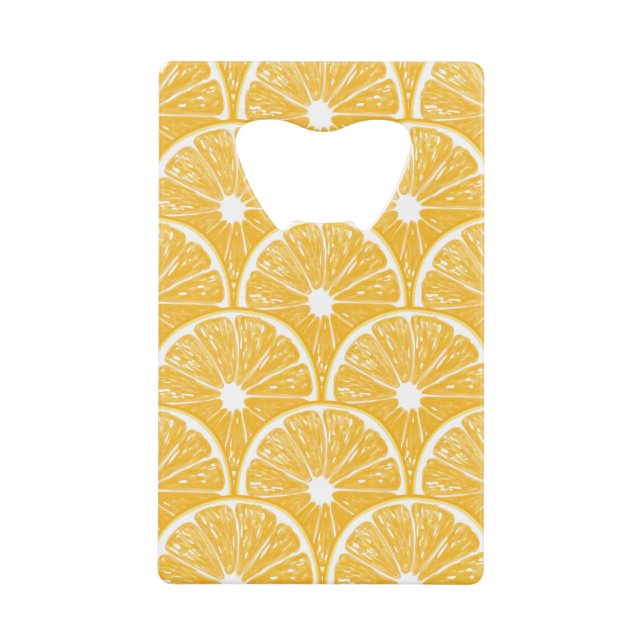 Orange slices, tropical fruit pattern design (Front)