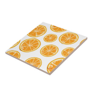 Orange Slices vintage style pattern. Tile