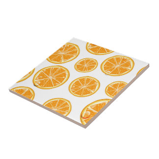 Orange Slices vintage style pattern. Tile