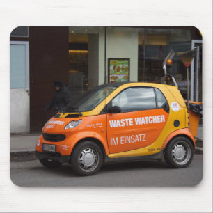 Orange Smart Car Mouse Mat