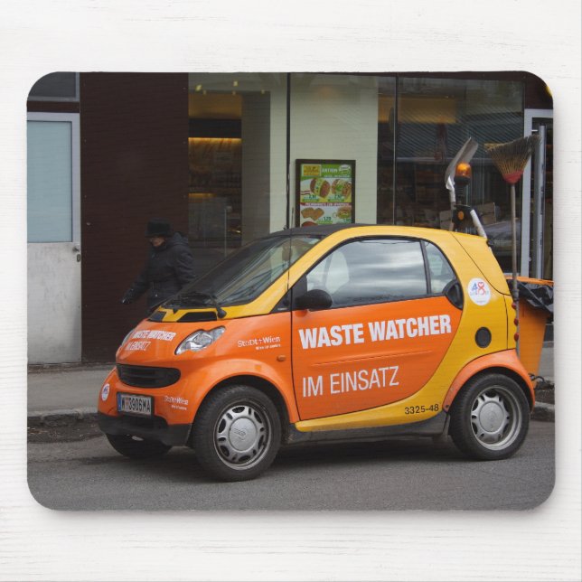 Orange Smart Car Mouse Mat (Front)