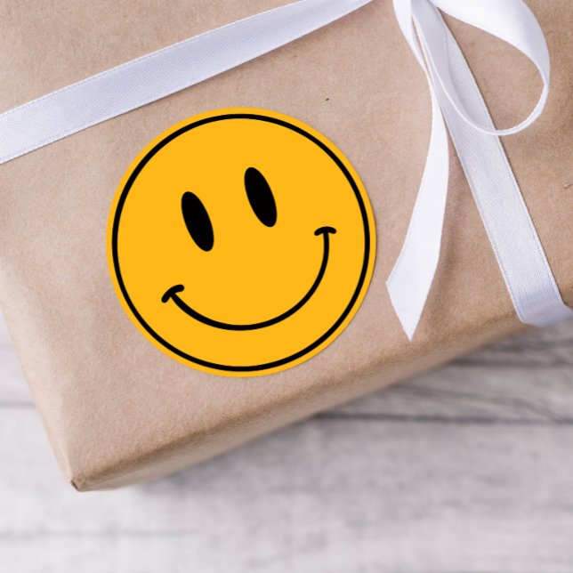 Orange Smiley One Happy Dude/Gal Birthday Stickers (Creator Uploaded)