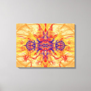 ORANGE SMOKE - Fractal Art - Canvas Print