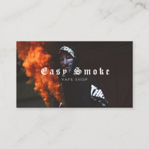 Orange Smoke Vape Shop Business Card