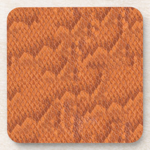 Orange Snake Skin Coaster