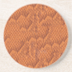 Orange Snake Skin Coaster