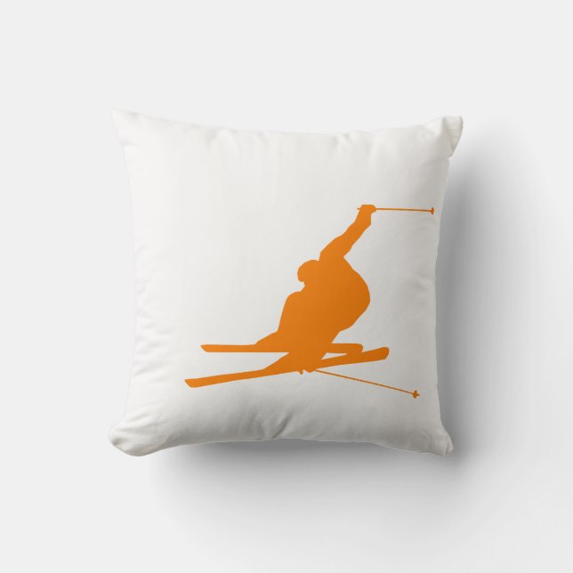 Orange Snow Ski Cushion (Front)