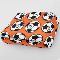 Orange Soccer Ball Number Pattern