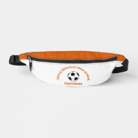 Orange Soccer Player Personalised Team