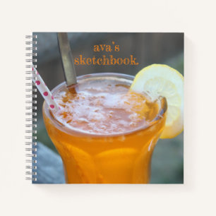 Orange Soda customisable sketch notebook