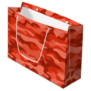 Orange Soda Monocolor Camo Large Gift Bag