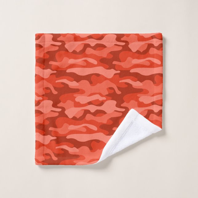 Orange Soda Monocolor Camo Wash Cloth (Wash Cloth)