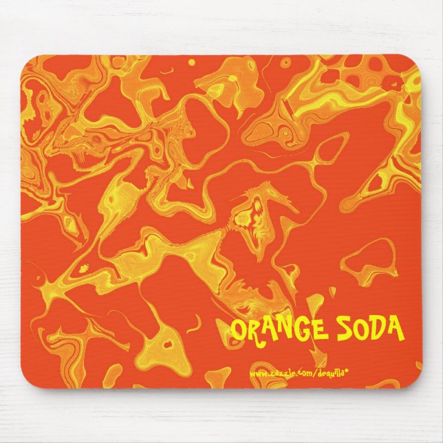 ORANGE SODA MOUSE MAT (Front)