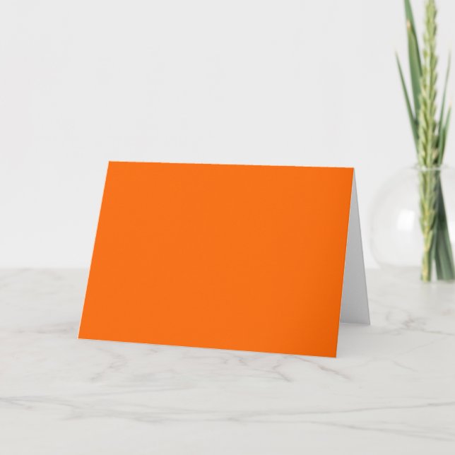 Orange Solid Colour Card (Front)